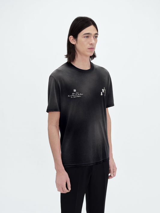 Amiri Vintage Collegiate Tee 'Black