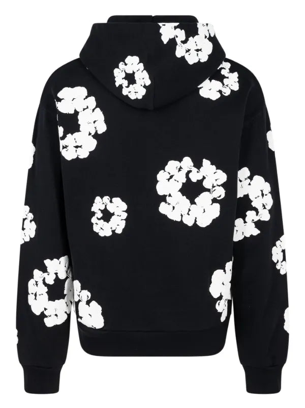 DENIM TEARS COTTON WREATH HOODIE BLACK