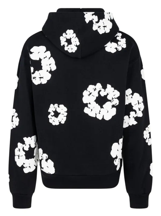 DENIM TEARS COTTON WREATH HOODIE BLACK